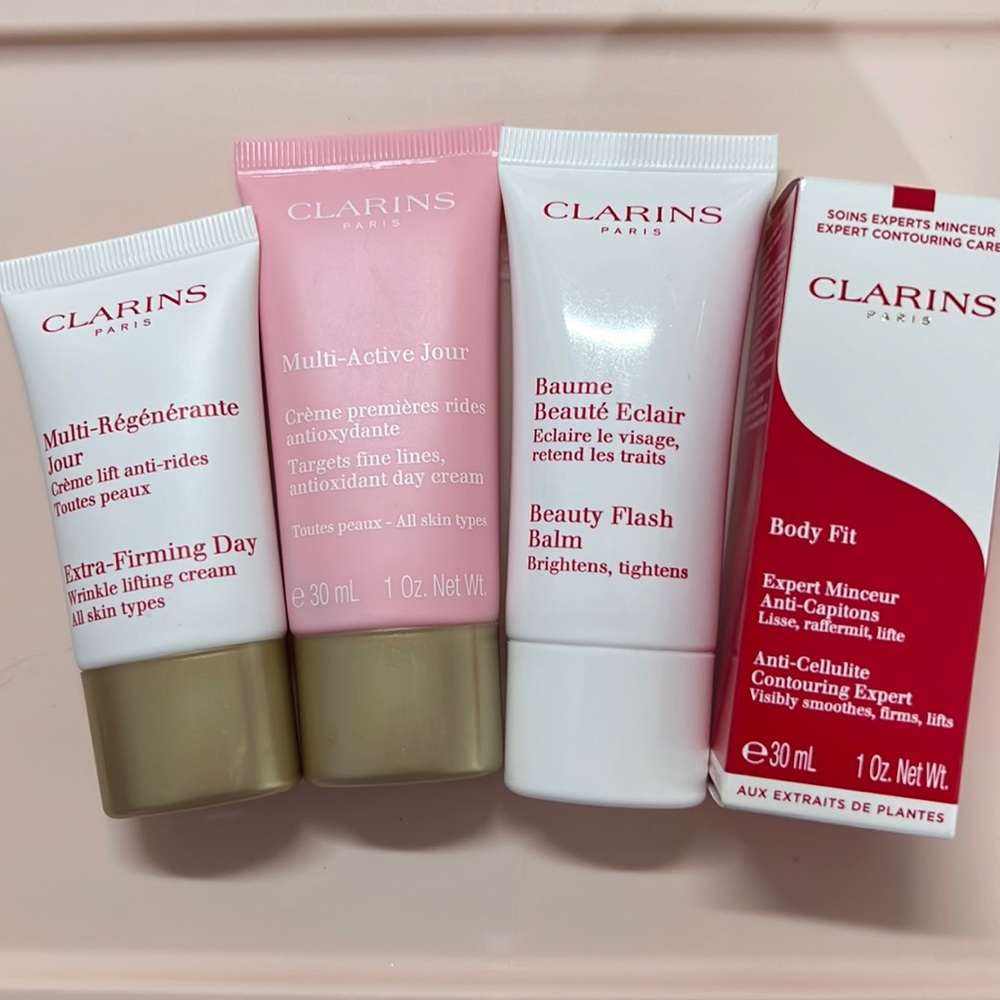 Clarins 4 piece travel set
